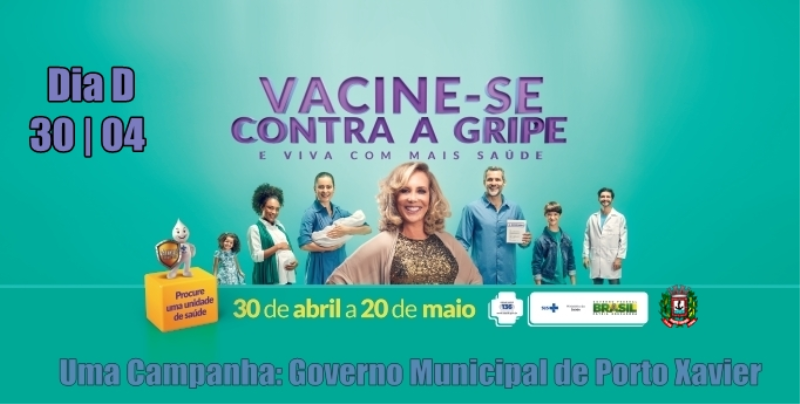 Secretaria de Saúde realizará Dia D da Campanha contra a gripe 